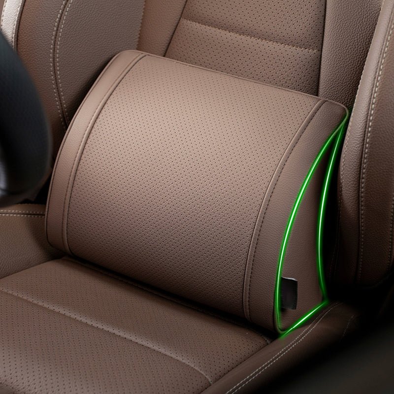 Evara Car Support Set | Ergonomic Memory Foam Lumbar Cushion and Headrest - Hartwella