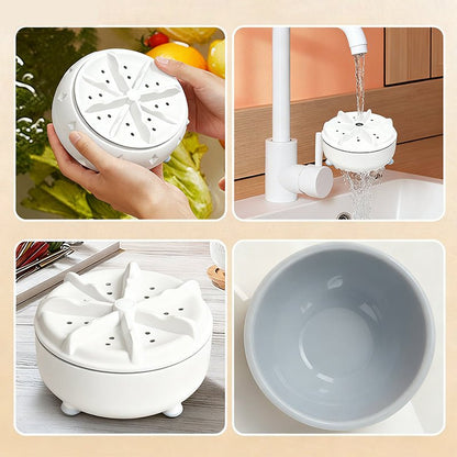 Evo Fruit Vegetable Washer | Vortex Cleaning Technology, Compact Design - Hartwella