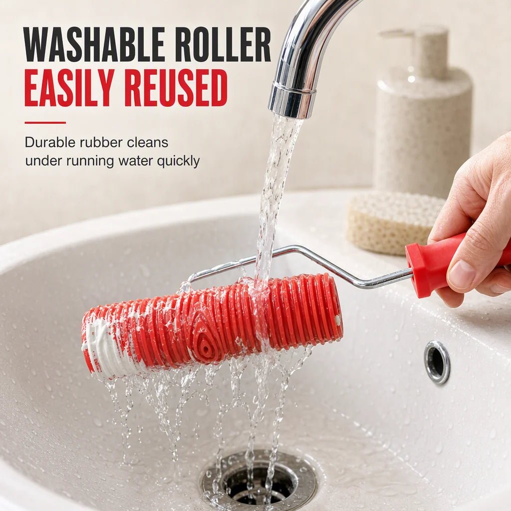 Evoke Texture Roller | Durable Rubber for Wood Grain Patterns - Hartwella