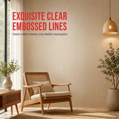 Evoke Texture Roller | Durable Rubber for Wood Grain Patterns - Hartwella
