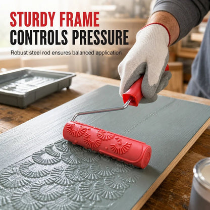 Evoke Texture Roller | Durable Rubber for Wood Grain Patterns - Hartwella