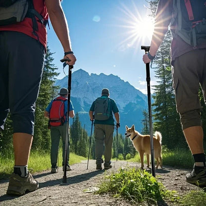 Falcon Hiking Pole | Lightweight Aluminum, Telescopic, Foldable Trekking Stick - Hartwella