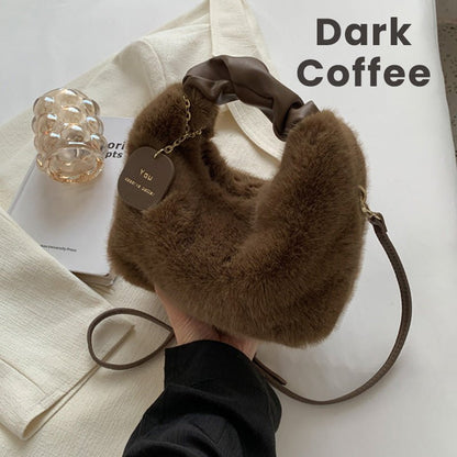 Faux Fur Chic Bag | Multifunctional, Skin-Friendly - Hartwella