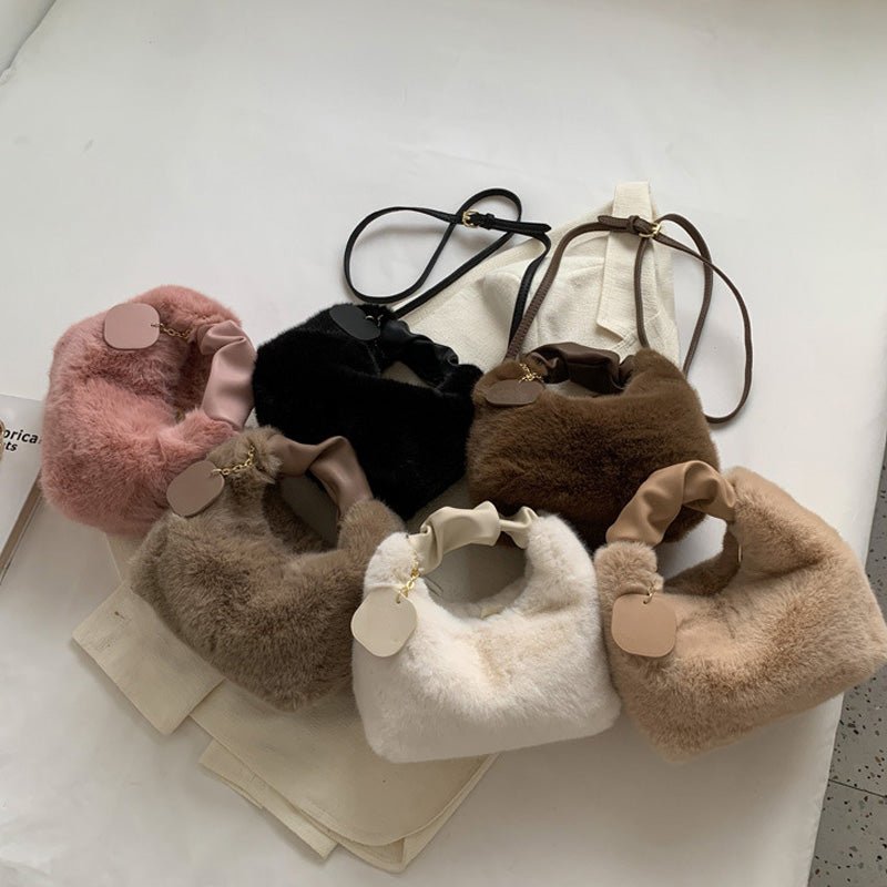 Faux Fur Chic Bag | Multifunctional, Skin - Friendly - Hartwella