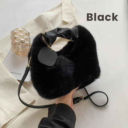 Faux Fur Chic Bag | Multifunctional, Skin-Friendly - Hartwella