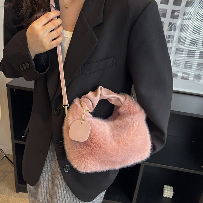 Faux Fur Chic Bag | Multifunctional, Skin - Friendly - Hartwella