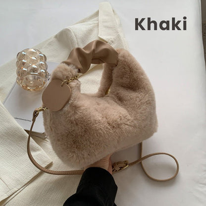 Faux Fur Chic Bag | Multifunctional, Skin-Friendly - Hartwella
