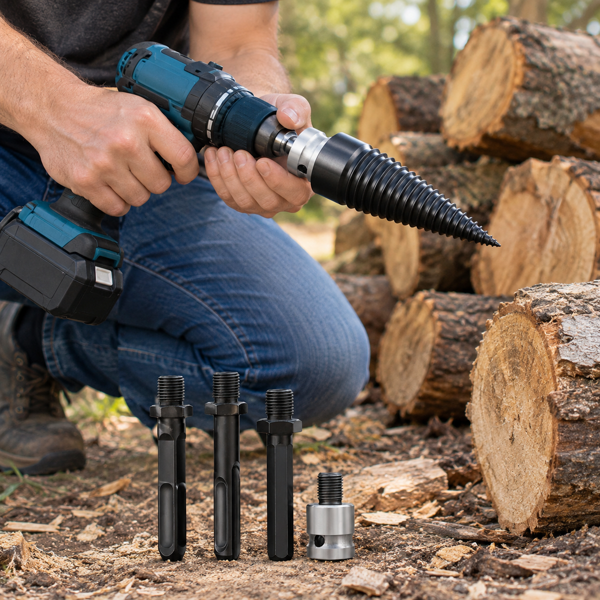 Splindra™ Firewood Auger Drill Bit