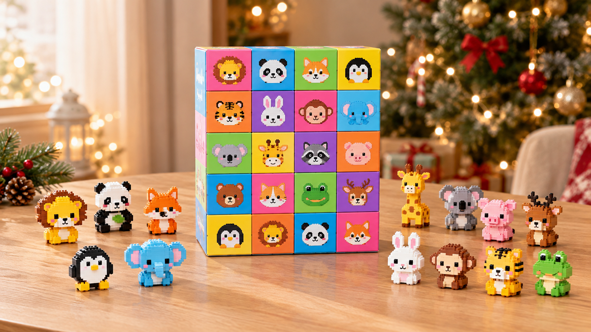 Brixly™ Animal Building Blocks Advent Calendar