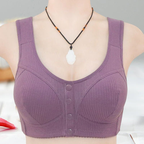 Fina Front Snap Bra | Plus Size, Comfortable Polyester Spandex - Hartwella
