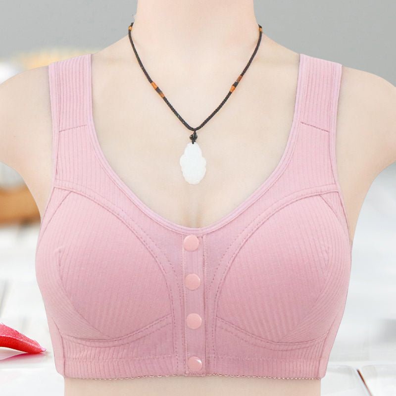 Fina Front Snap Bra | Plus Size, Comfortable Polyester Spandex - Hartwella
