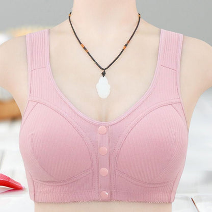 Fina Front Snap Bra | Plus Size, Comfortable Polyester Spandex - Hartwella