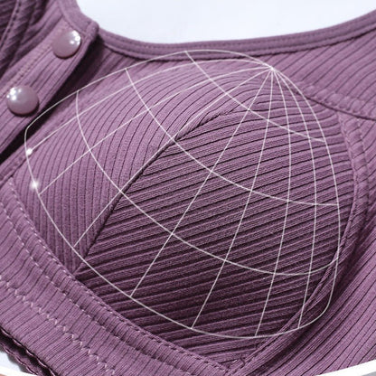 Fina Front Snap Bra | Plus Size, Comfortable Polyester Spandex - Hartwella