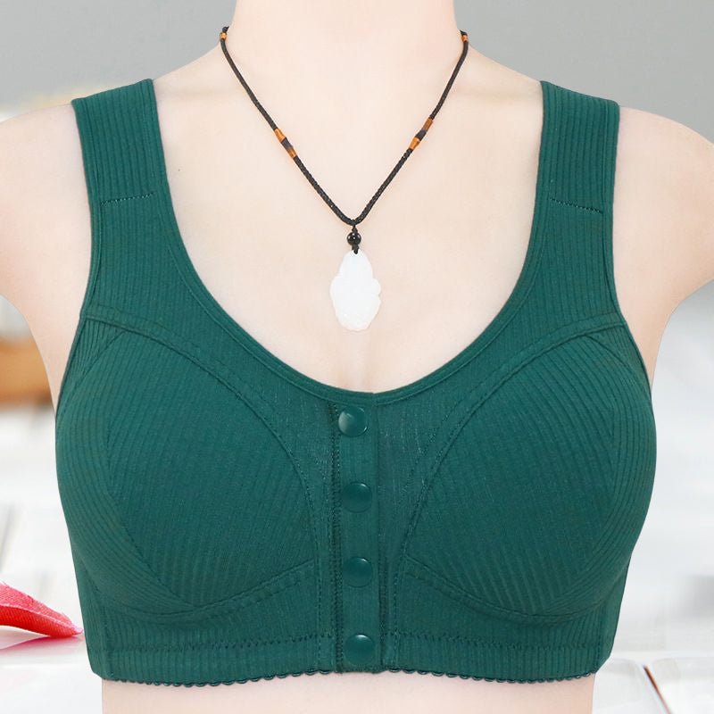 Fina Front Snap Bra | Plus Size, Comfortable Polyester Spandex - Hartwella