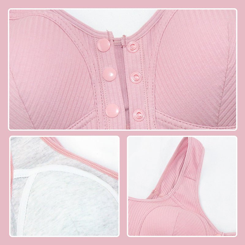 Fina Front Snap Bra | Plus Size, Comfortable Polyester Spandex - Hartwella