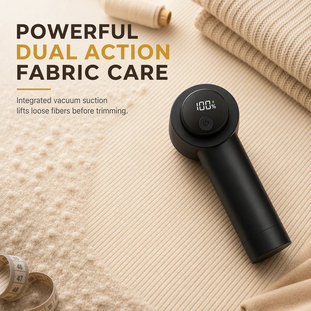 Fiora Fabric Shaver | Rechargeable, Digital Display, 3 Adjustable Modes - Hartwella