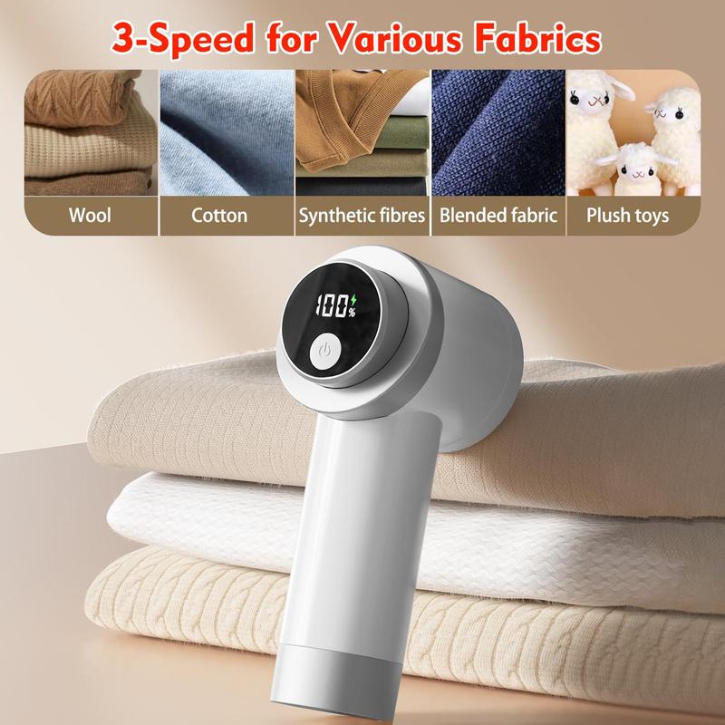 Fiora Fabric Shaver | Rechargeable, Digital Display, 3 Adjustable Modes - Hartwella