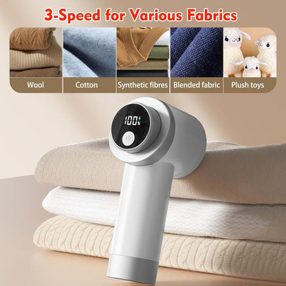 Fiora Fabric Shaver | Rechargeable, Digital Display, 3 Adjustable Modes - Hartwella
