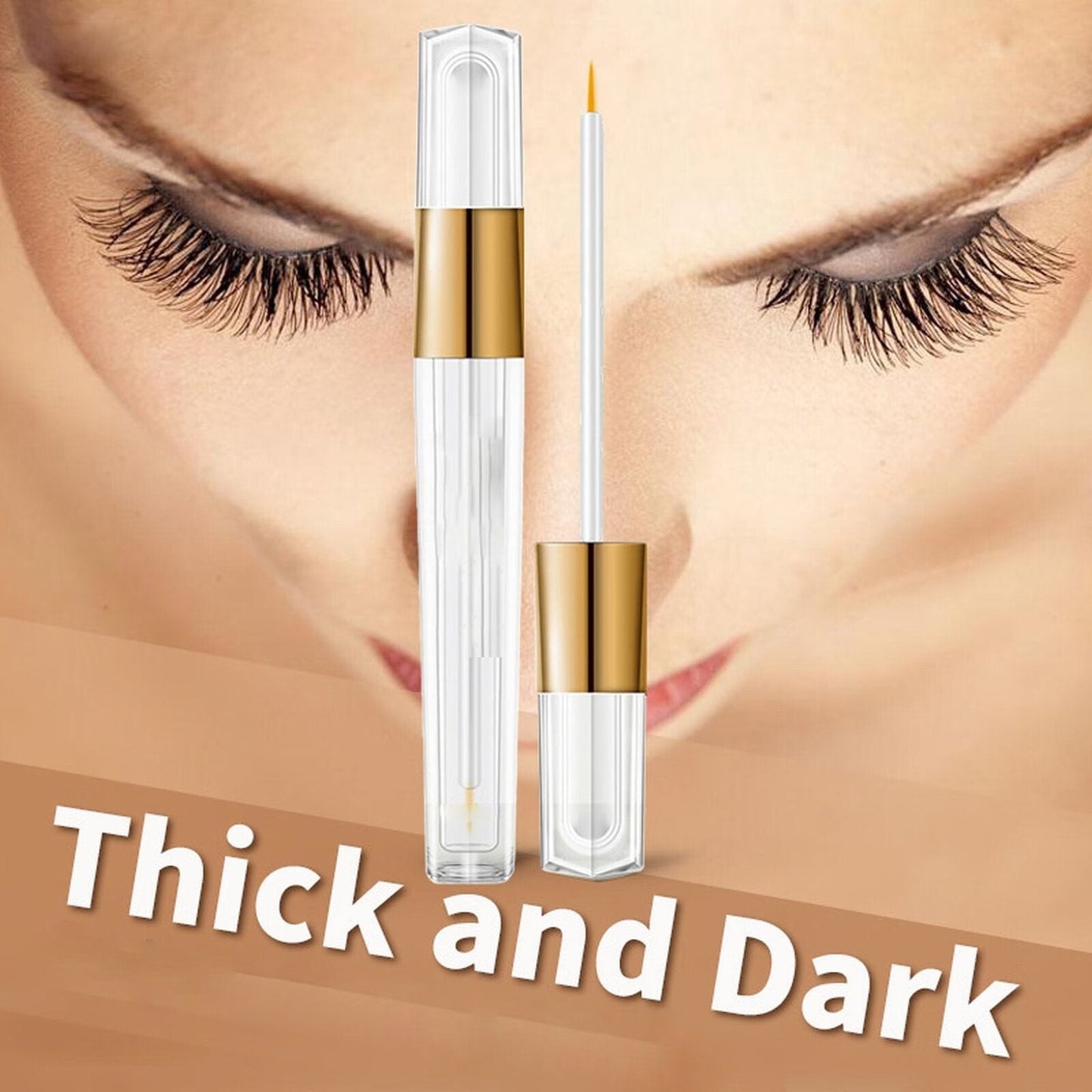 FlauntLash Eyelash Serum | Natural Growth Formula, Strengthens Eyelashes & Eyebrows - Hartwella