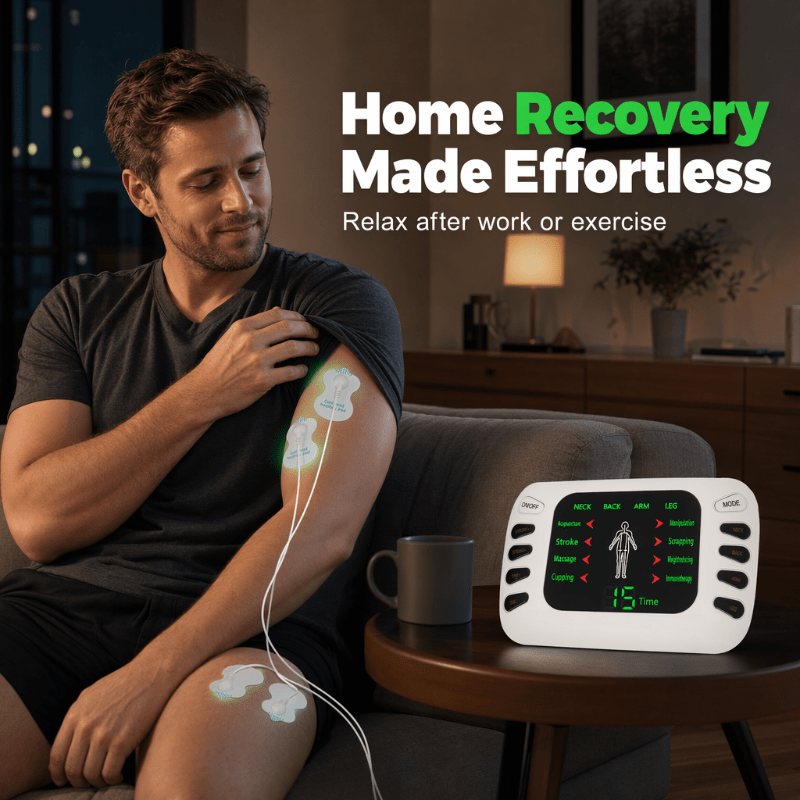 Flectra Electric Massager | Dual Output Pulse for Neck, Back, and Muscle Relaxation - Hartwella