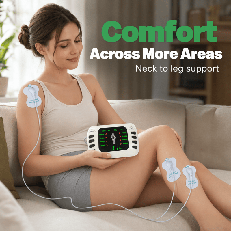 Flectra Electric Massager | Dual Output Pulse for Neck, Back, and Muscle Relaxation - Hartwella