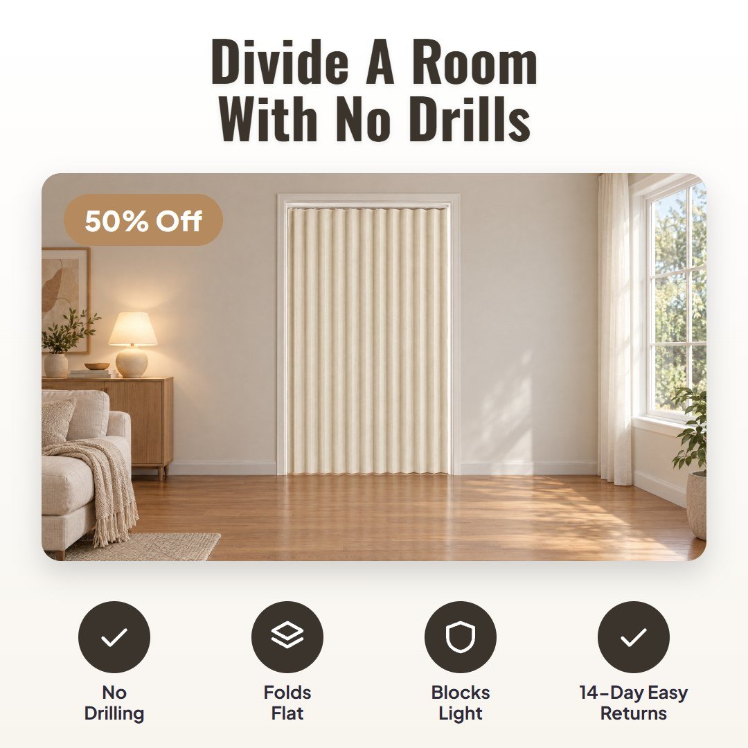 Fleora™ Folding Door Curtain - Hartwella