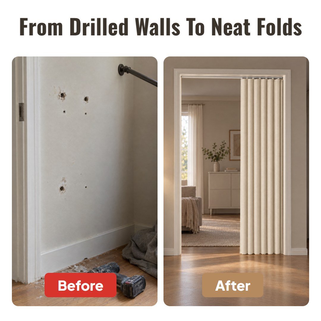 Fleora™ Folding Door Curtain - Hartwella
