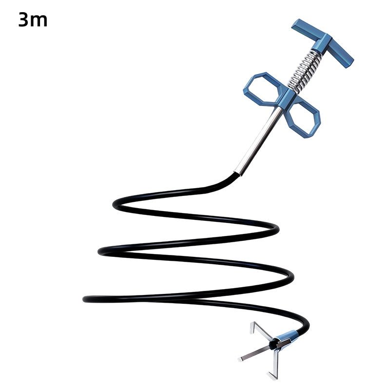 FlexiGrab Pipe Dredging Tool | Stainless Steel Claw, Ergonomic Handle - Hartwella