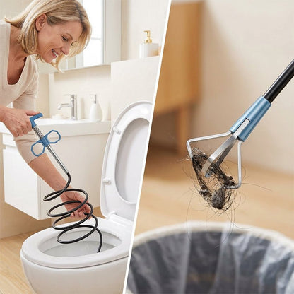 FlexiGrab Pipe Dredging Tool | Stainless Steel Claw, Ergonomic Handle - Hartwella