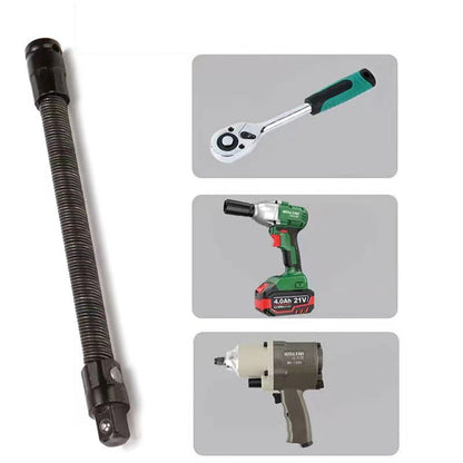 FlexiSocket Extension Bar | Flexible 1/2 Adjustable Tool for Tight Spaces - Hartwella