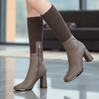 Flexta Boots | Comfortable Stretch Knit Design - Hartwella