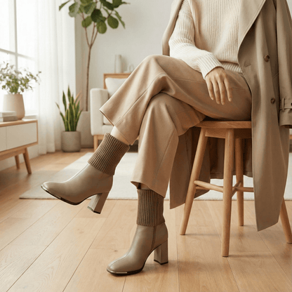 Flexta Boots | Comfortable Stretch Knit Design - Hartwella
