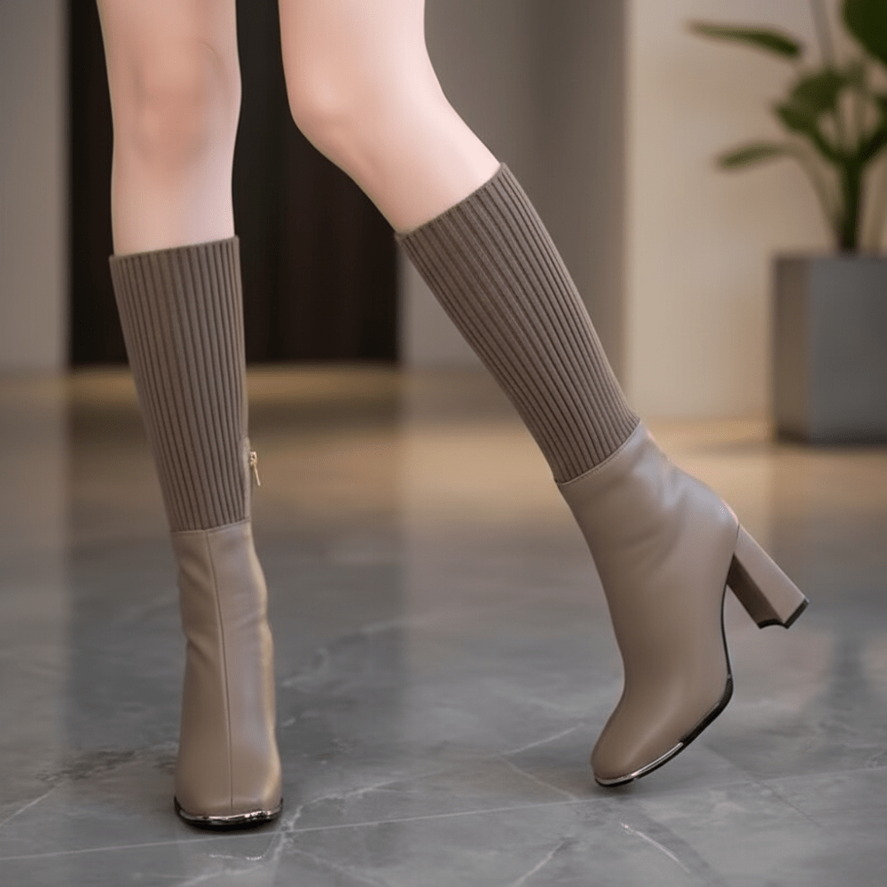 Flexta Boots | Comfortable Stretch Knit Design - Hartwella