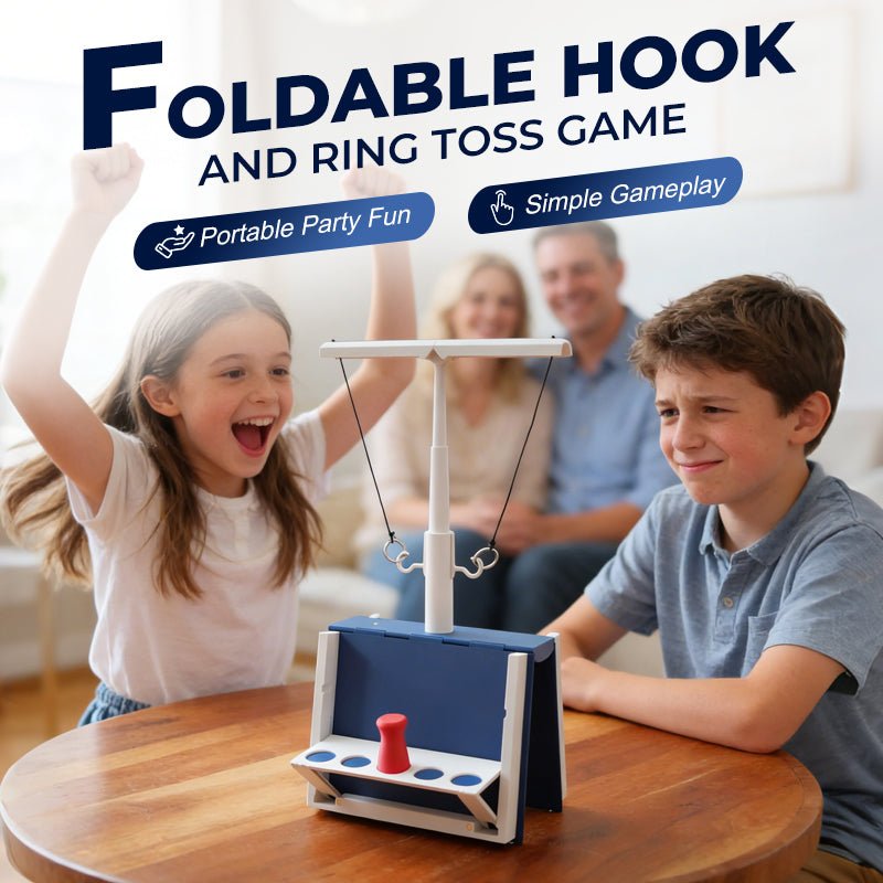 Flicker Ring Toss Game | Foldable, Compact Design - Hartwella