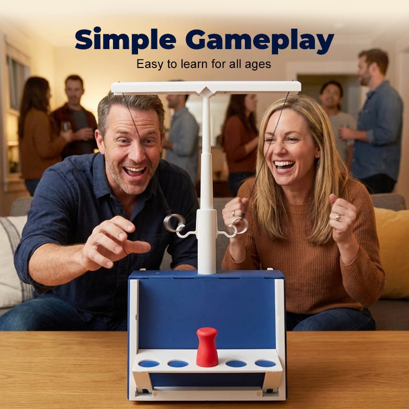 Flicker Ring Toss Game | Foldable, Compact Design - Hartwella