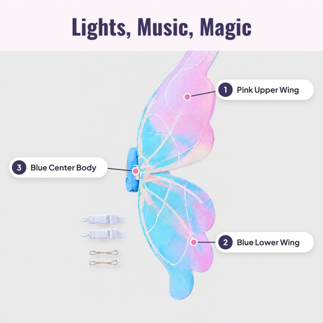 Fluttra™ Light-Up Butterfly Wings - Hartwella