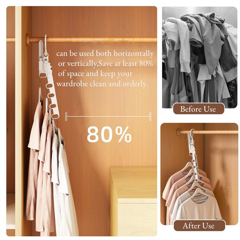 Foldee™ Foldable 5-in-1 Travel Hangers - Hartwella