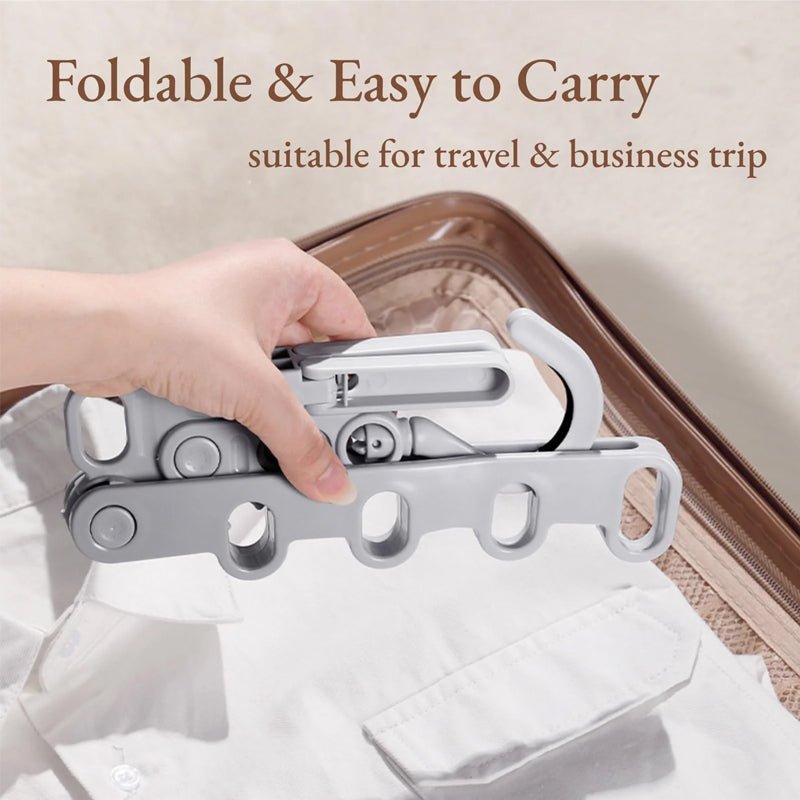 Foldee™ Foldable 5-in-1 Travel Hangers - Hartwella