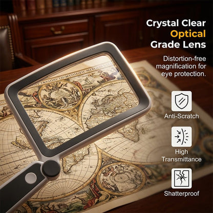 Folio Magnifier | LED Illumination, Ergonomic Design - Hartwella