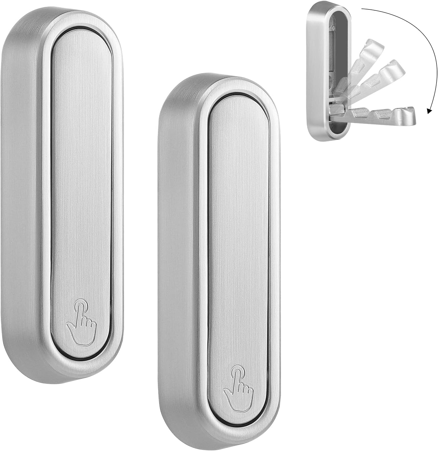 Folio Wall Hooks | Heavy - Duty Zinc Alloy, Foldable Design - Hartwella