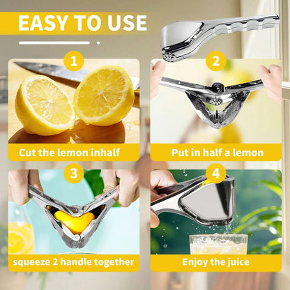 Fresco Citrus Squeezer | Heavy Duty Stainless Steel Lemon and Lime Juicer - Hartwella