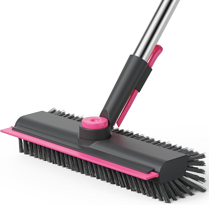 Fresco Floor Scrub Brush | 3 - in - 1 Heavy - Duty with Long Handle - Hartwella