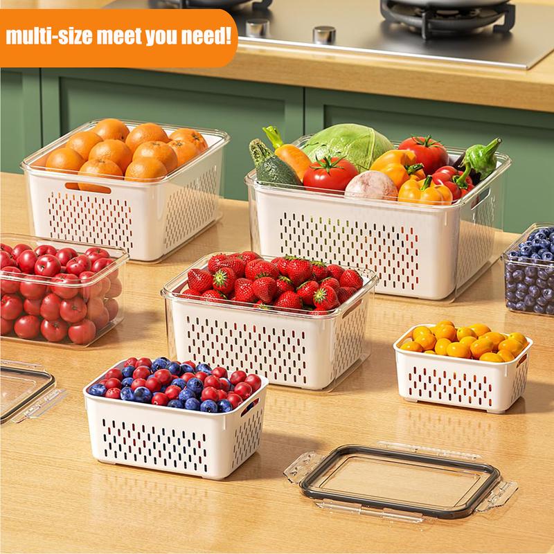 FreshBox Food Storage Container | Airtight, BPA-Free with Removable Colander - Hartwella