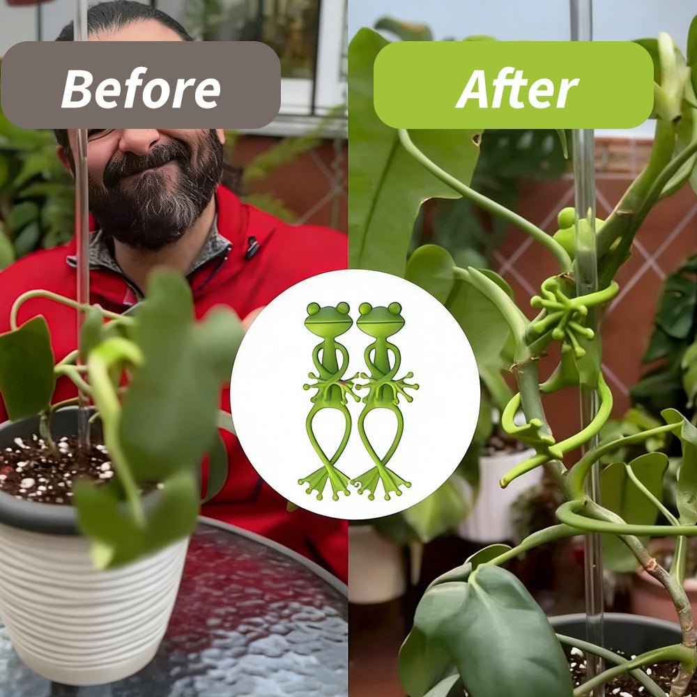 Frodo Plant Support Clips | Durable Plastic, Cute Frog Design - Hartwella