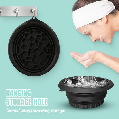Frosty Facial Washbasin | Ergonomic, Foldable Silicone - Hartwella