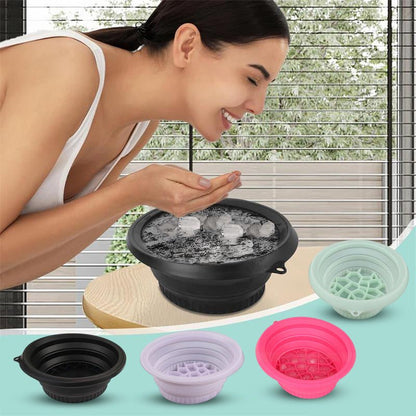Frosty Facial Washbasin | Ergonomic, Foldable Silicone - Hartwella