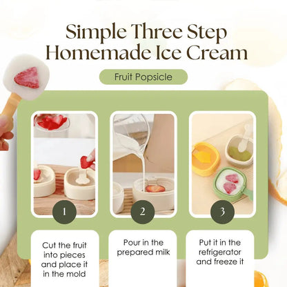 Frosty Popsicle Maker | BPA - Free Silicone Molds, Easy Release Ice Pop Maker - Hartwella