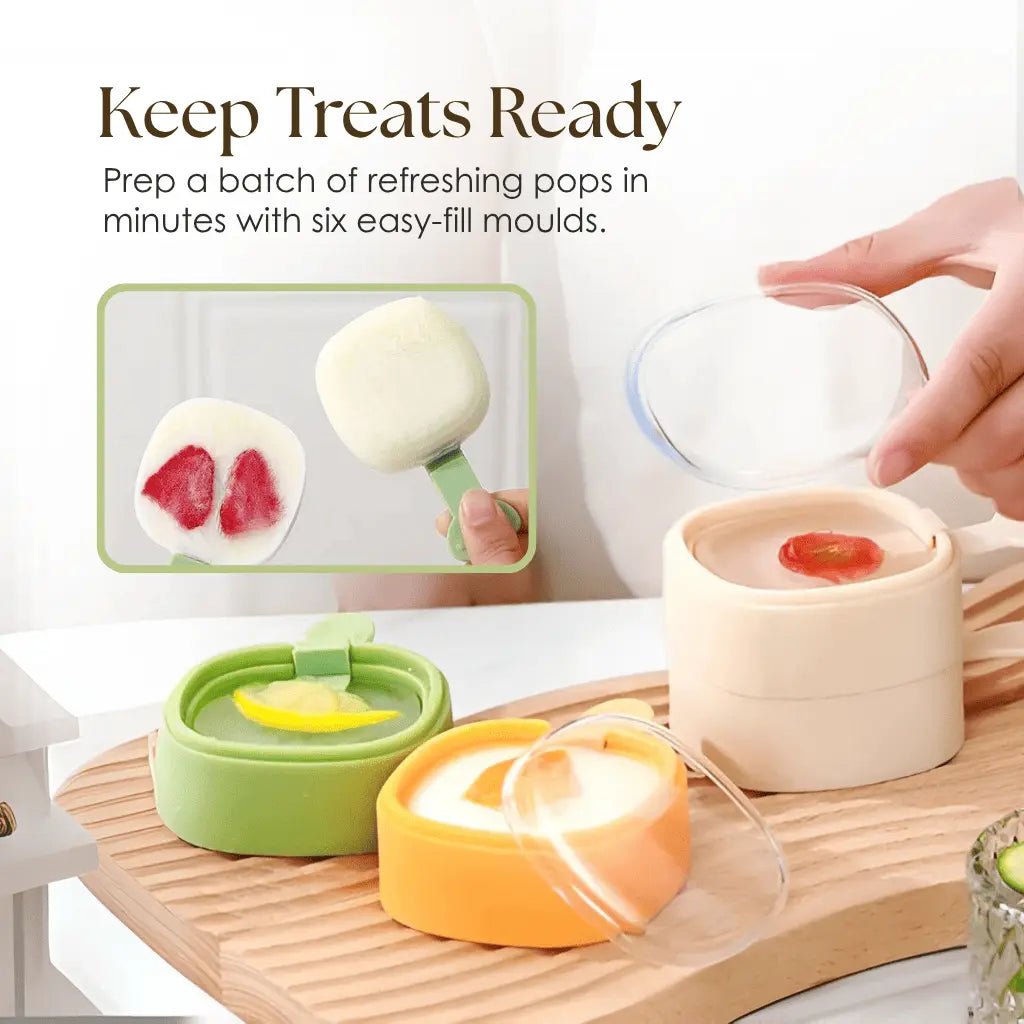 Frosty Popsicle Maker | BPA - Free Silicone Molds, Easy Release Ice Pop Maker - Hartwella