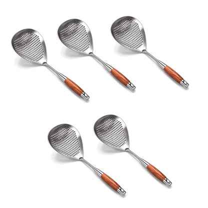 FryMaster Skimmer | Wooden Handle, Stainless Steel - Hartwella