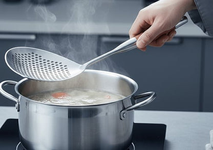 FryMaster Skimmer | Wooden Handle, Stainless Steel - Hartwella